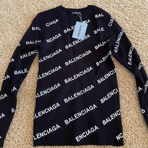 Balenciaga long sleeve sweater top